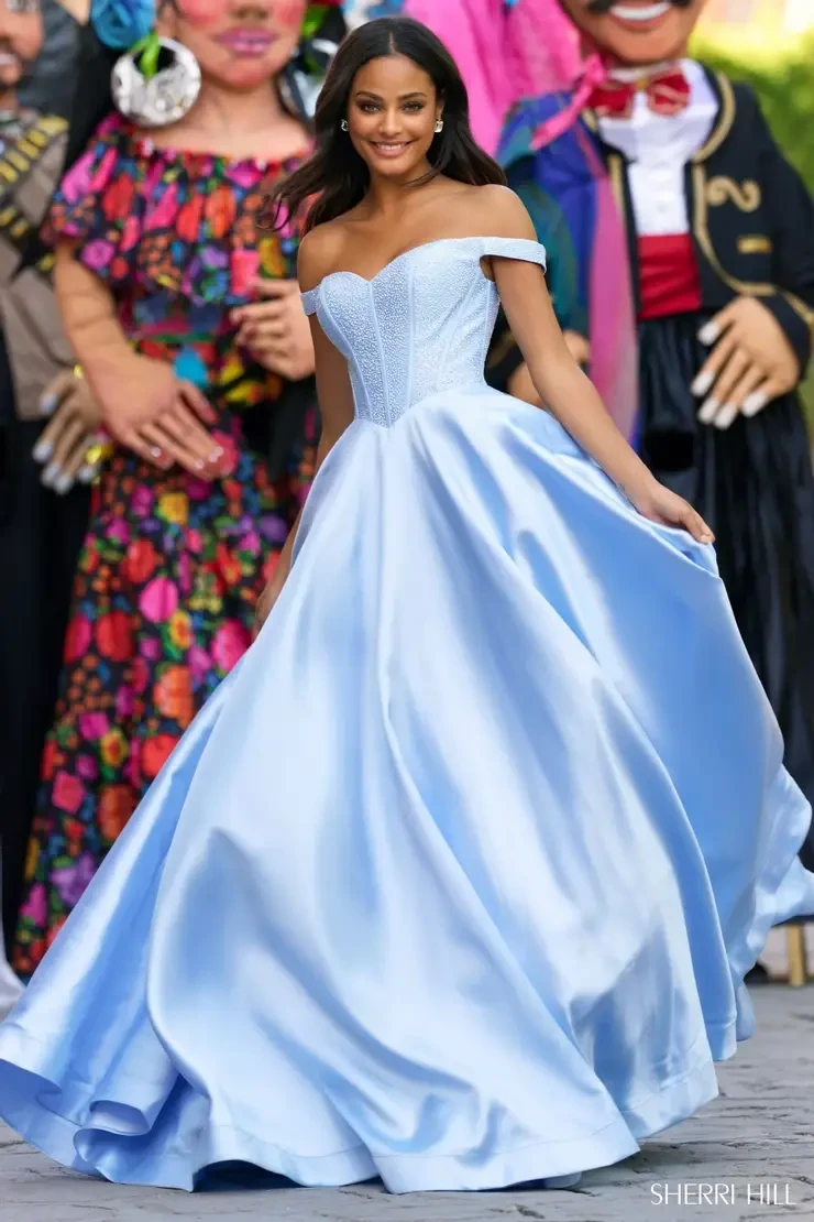 Blue Ballgown